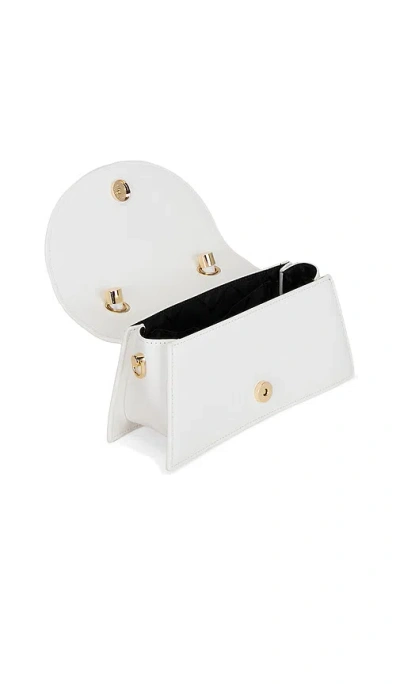Olga Berg Phoebe Bamboo Handle Bag In White