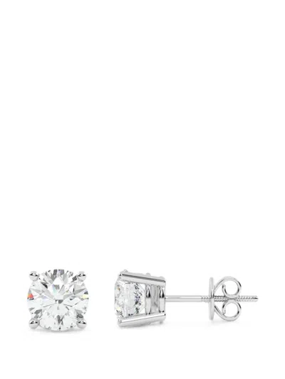 Diamond Essentials Diamond Earrings In Silver
