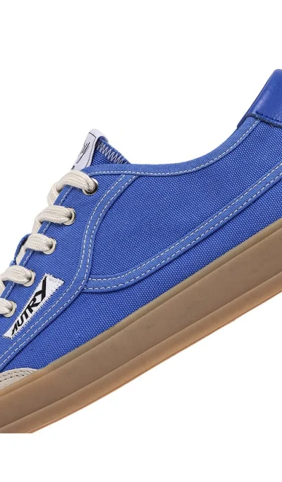 Autry Windscape Low Leather Sneaker In Blue