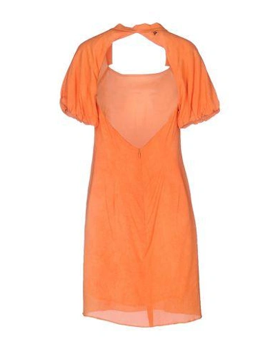 Shop Dondup Short Dresses In Orange