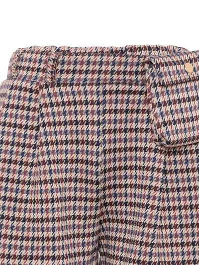Mayoral Houndstooth-pattern Belt-bag Shorts In Multi
