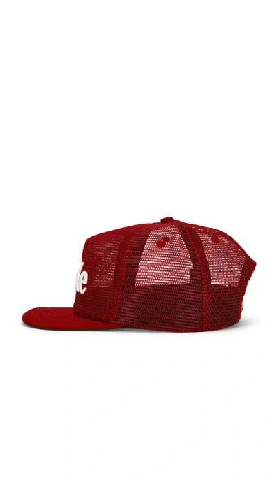 Rhude Logo Mesh Hat In Red