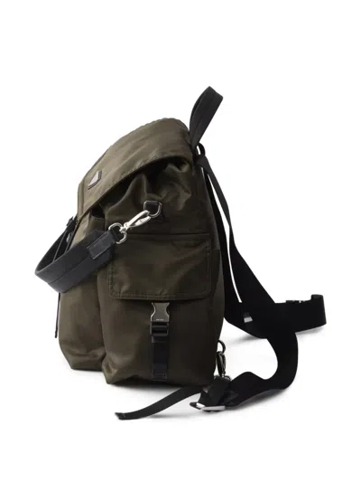 Prada Explore Re-nylon And Leather Backpack