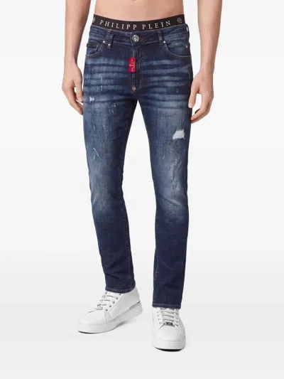 Philipp Plein Slim Fit Jeans Basic Men In Blue