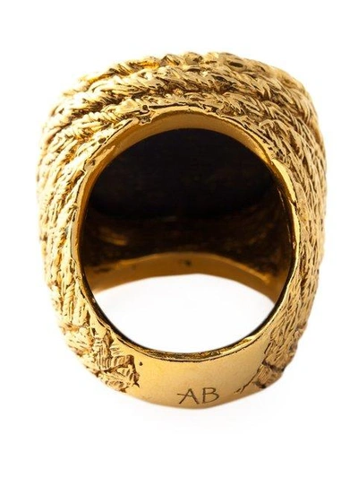 Shop Aurelie Bidermann 'miki Dora' Signet Ring In Blue