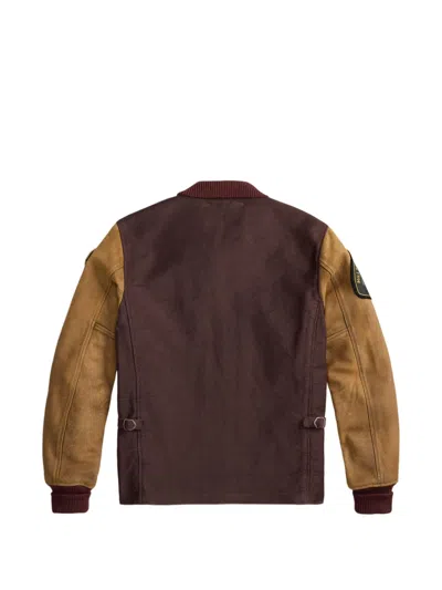 Rrl Patch Bomber Jacket In Multi