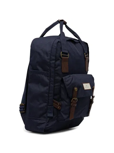 Doughnut Large Macaroon Logo-patch Backpack In Blue
