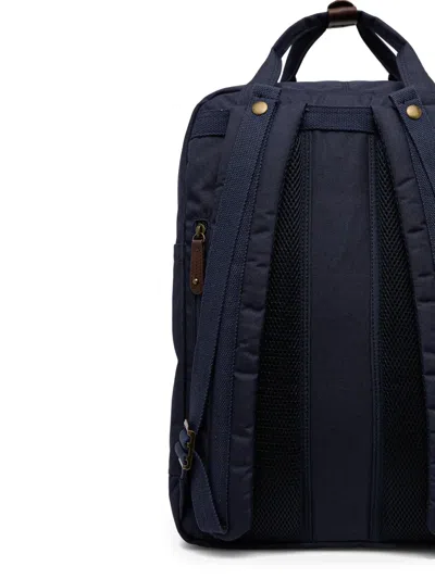 Doughnut Large Macaroon Logo-patch Backpack In Blue