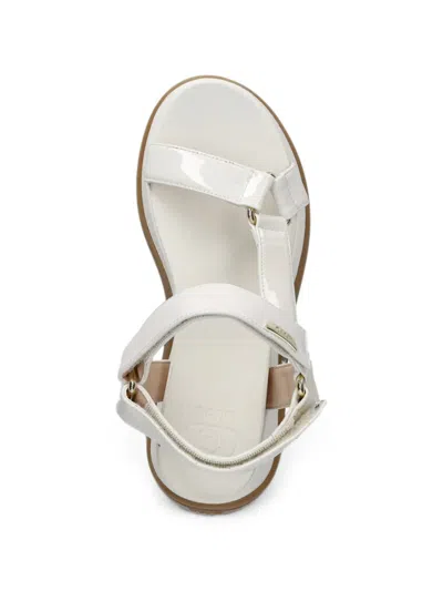 Liu •jo Touch-strap Platform Sandals In White