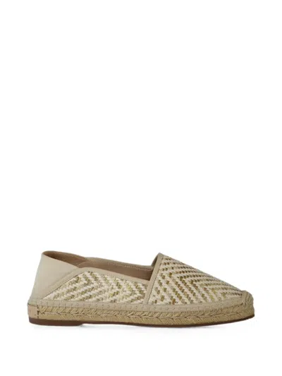 Manolo Blahnik Espadra Raffia-effect Espadrilles In Neutral