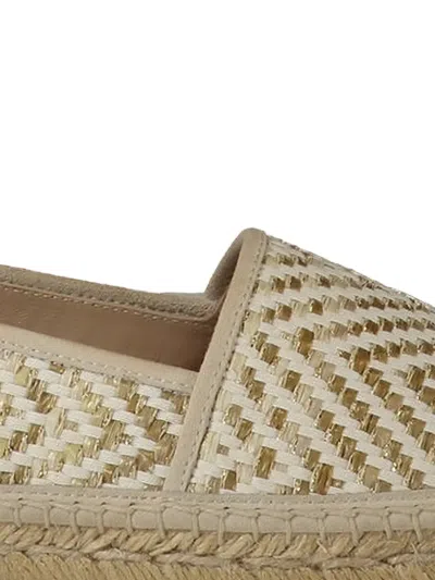 Manolo Blahnik Espadra Raffia-effect Espadrilles In Neutral