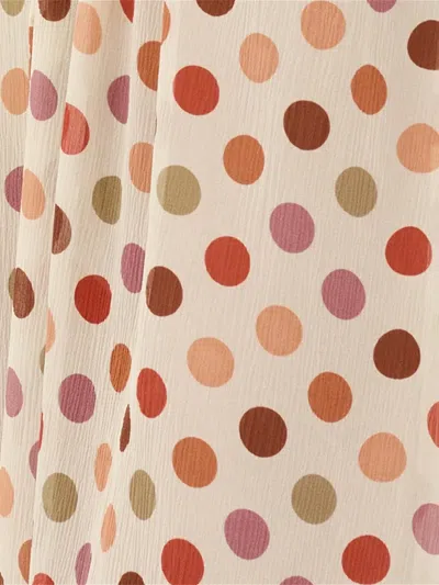 Eres Polka-dot Drawstring Midi Dress In Multi