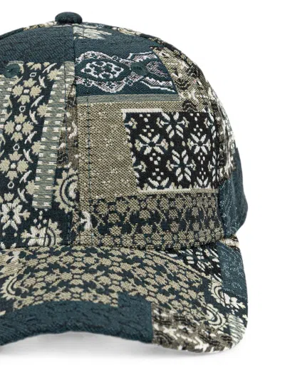 Les Deux Jacquard Baseball Cap In Multi