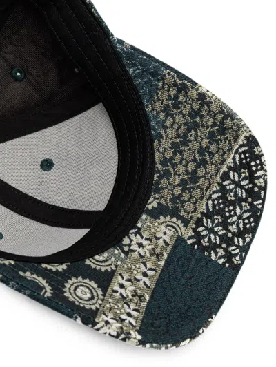 Les Deux Jacquard Baseball Cap In Multi