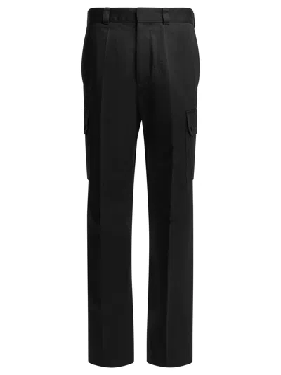 Givenchy Cotton Cargo Pant With Utility Pockets In Black
