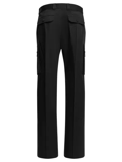 Givenchy Cotton Cargo Pant With Utility Pockets In Black