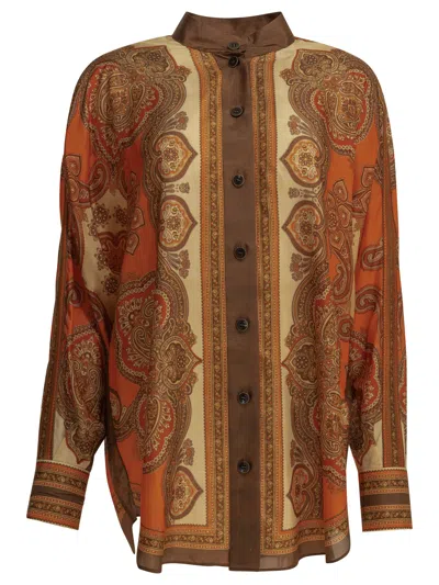 Zimmermann Mahon Printed Blouse In Multi