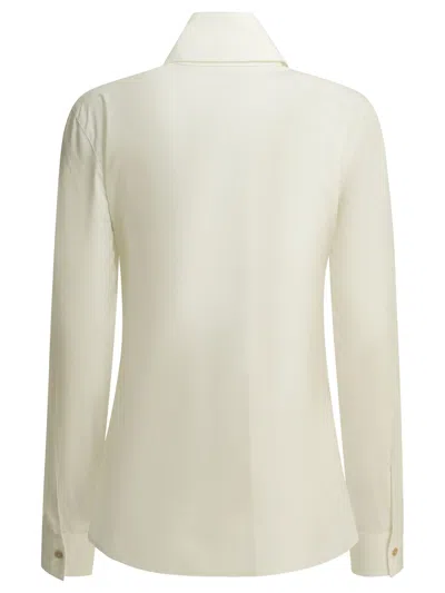 Khaite Ivy Cotton-poplin Shirt In White