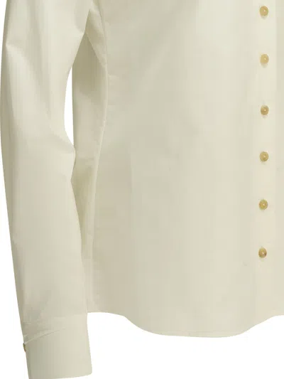 Khaite Ivy Cotton-poplin Shirt In White
