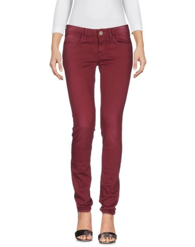 Happiness Jeans In Maroon
