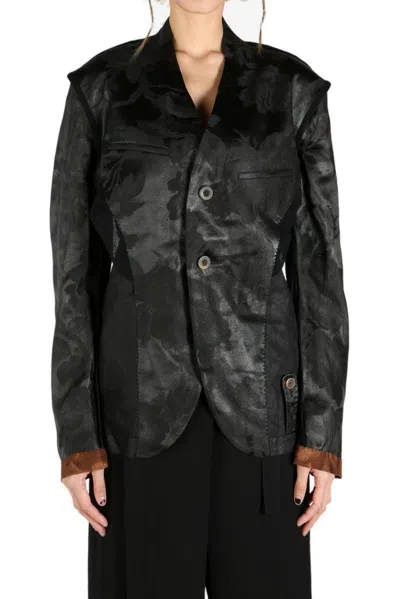 Communs Classic Button Jacket In Black
