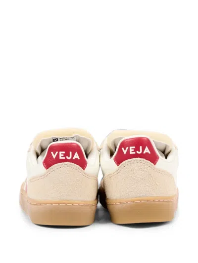 Veja Touch-strap Leather Sneakers In White