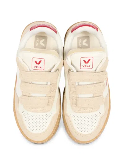 Veja Touch-strap Leather Sneakers In White
