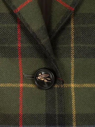 Etro Single-breasted Blazer In Multi