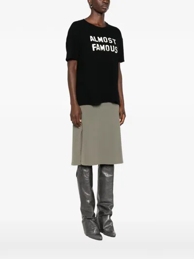 R13 Almost Famous Distressed-effect T-shirt In Black