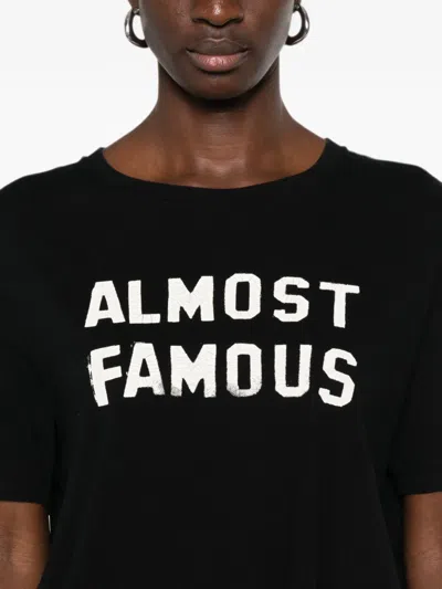 R13 Almost Famous Distressed-effect T-shirt In Black