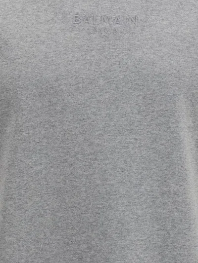 Balmain Embroidered Logo-patch T-shirt In Multi
