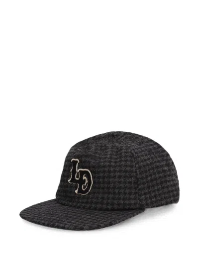 HOUNDSTOOTH-PATTERN BASEBALL CAP