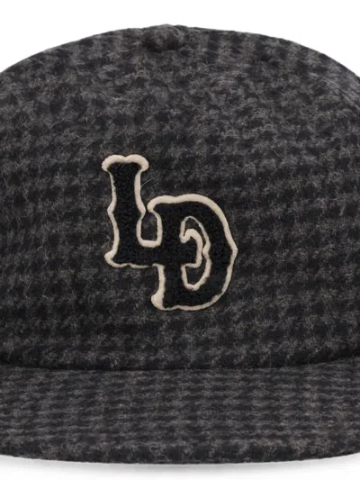 HOUNDSTOOTH-PATTERN BASEBALL CAP