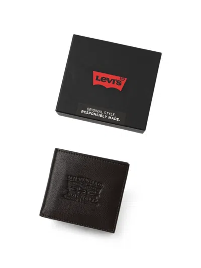 Levi's Logo-debossed Bifold Wallet In Brown
