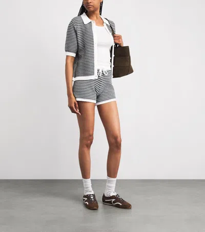 Varley Cotton Knitted Villiers Shorts In Multi