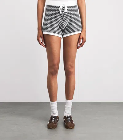 Varley Cotton Knitted Villiers Shorts In Multi