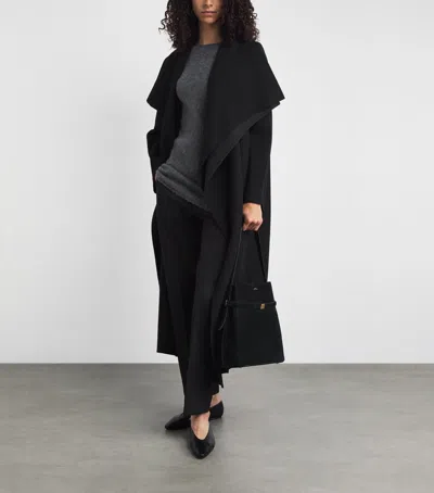 Retori Virgin Wool Double Coat In Black