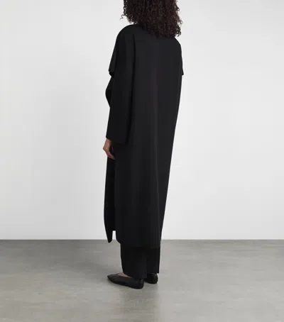 Retori Virgin Wool Double Coat In Black