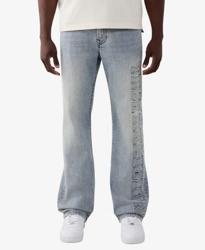 True Religion Billy Mended Bootcut Jeans In Blue