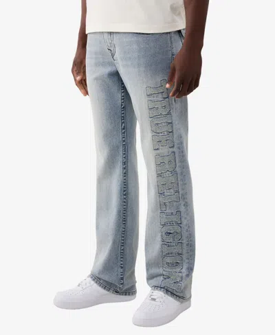 True Religion Billy Mended Bootcut Jeans In Blue