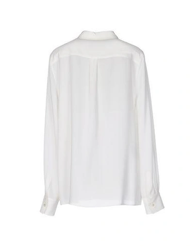 Shop Boutique Moschino Silk Shirts & Blouses In Ivory