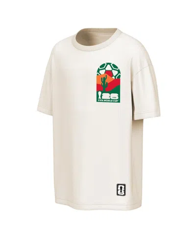 Outerstuff Cream Mexico Post Card Oversized T-shirt In White