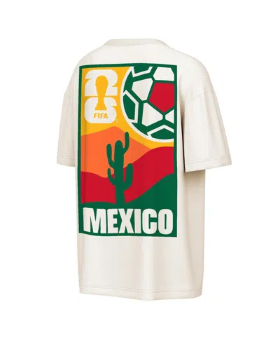 Outerstuff Cream Mexico Post Card Oversized T-shirt In White