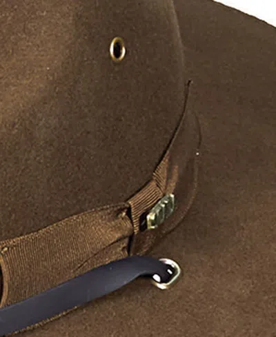 Scala Men's Wool Felt Campaign Hat In Brown