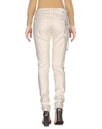 Shop Dondup Casual Pants In Ivory