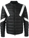 NEIL BARRETT geometric inserts padded jacket,DRYCLEANONLY