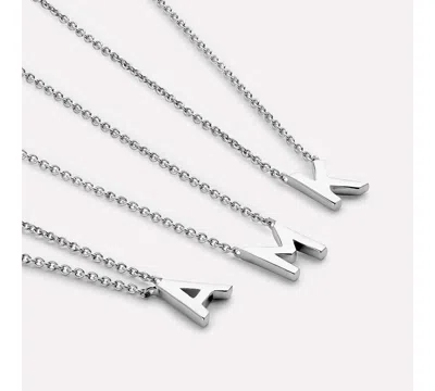 Ana Luisa Silver Initial Necklace In Silver