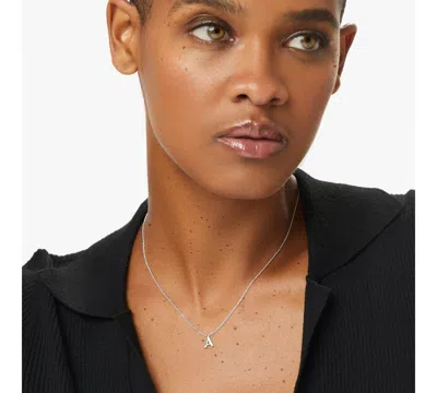 Ana Luisa Silver Initial Necklace In Silver