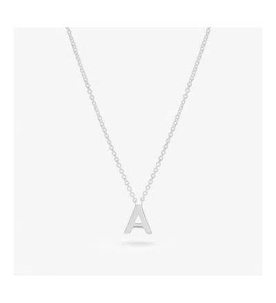 Ana Luisa Silver Initial Necklace In Silver