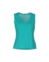 Blumarine Tank Top In Turquoise